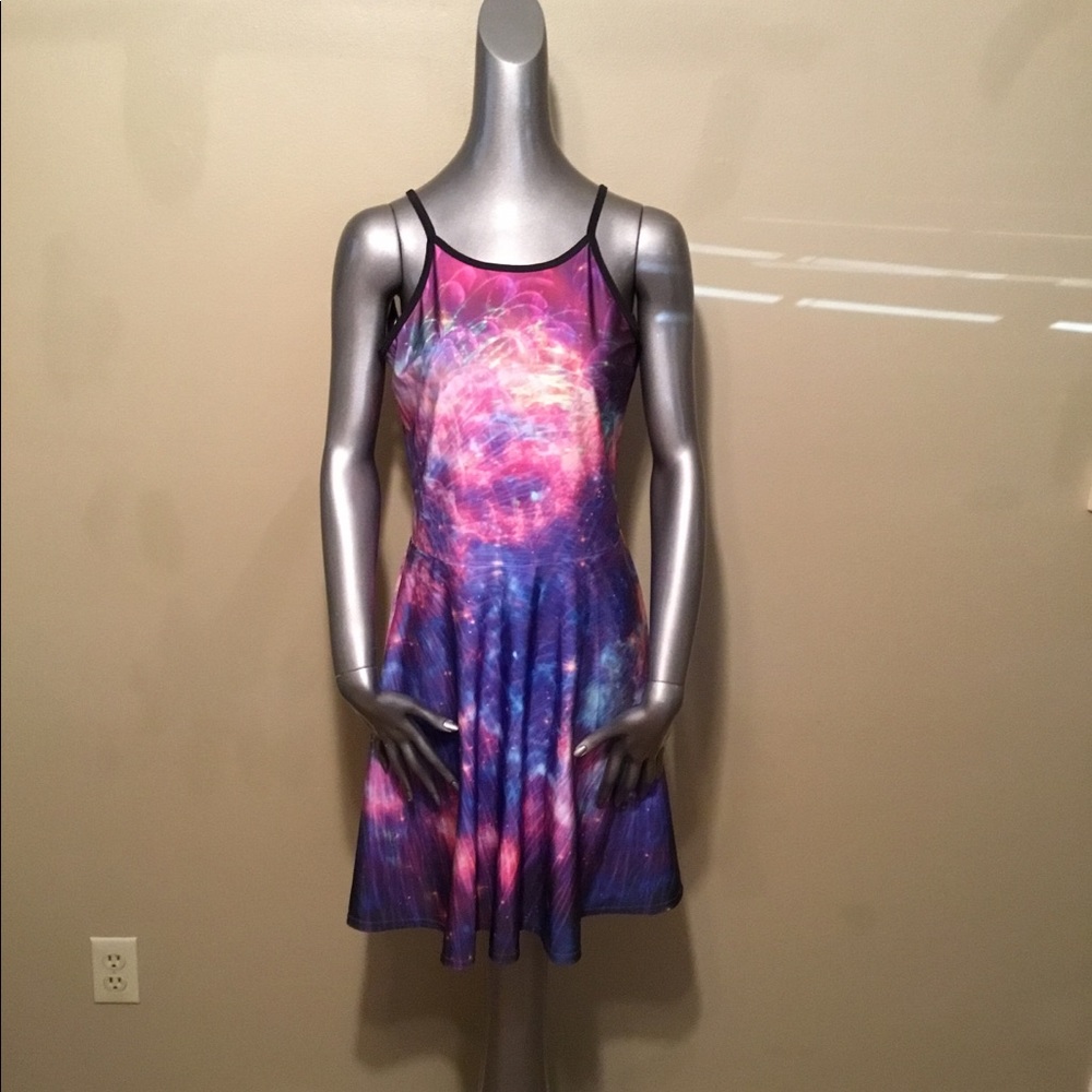 Mr Gugu & Miss Go girl purple firework print dress